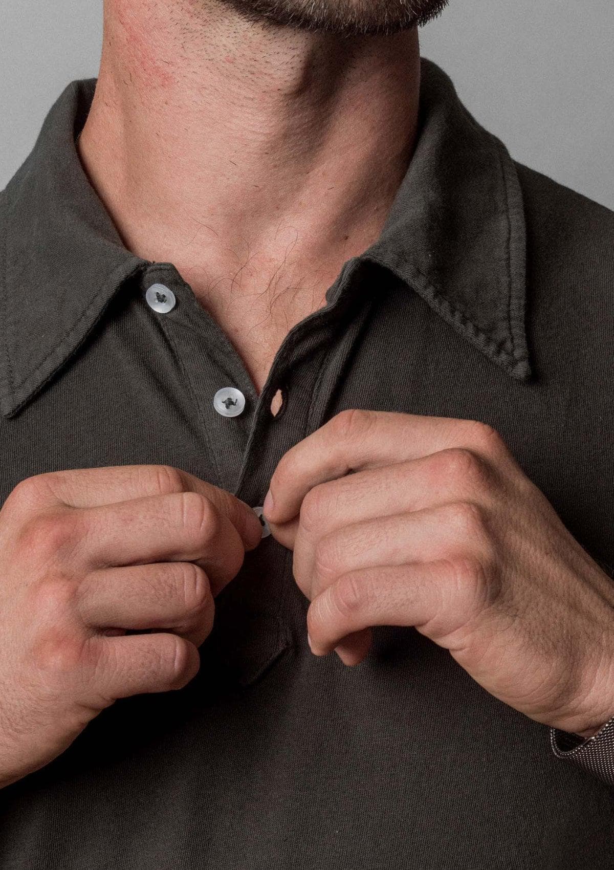 Acapella Ropa Men Basics Playera Polo - Peat Military