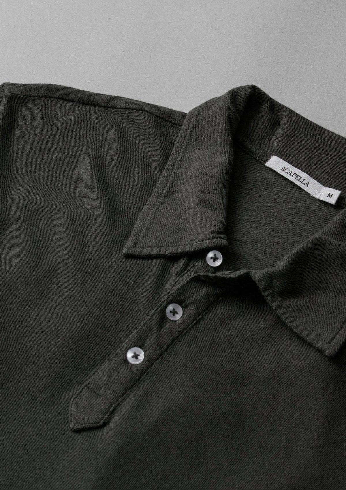 Acapella Ropa Men Basics Playera Polo - Peat Military