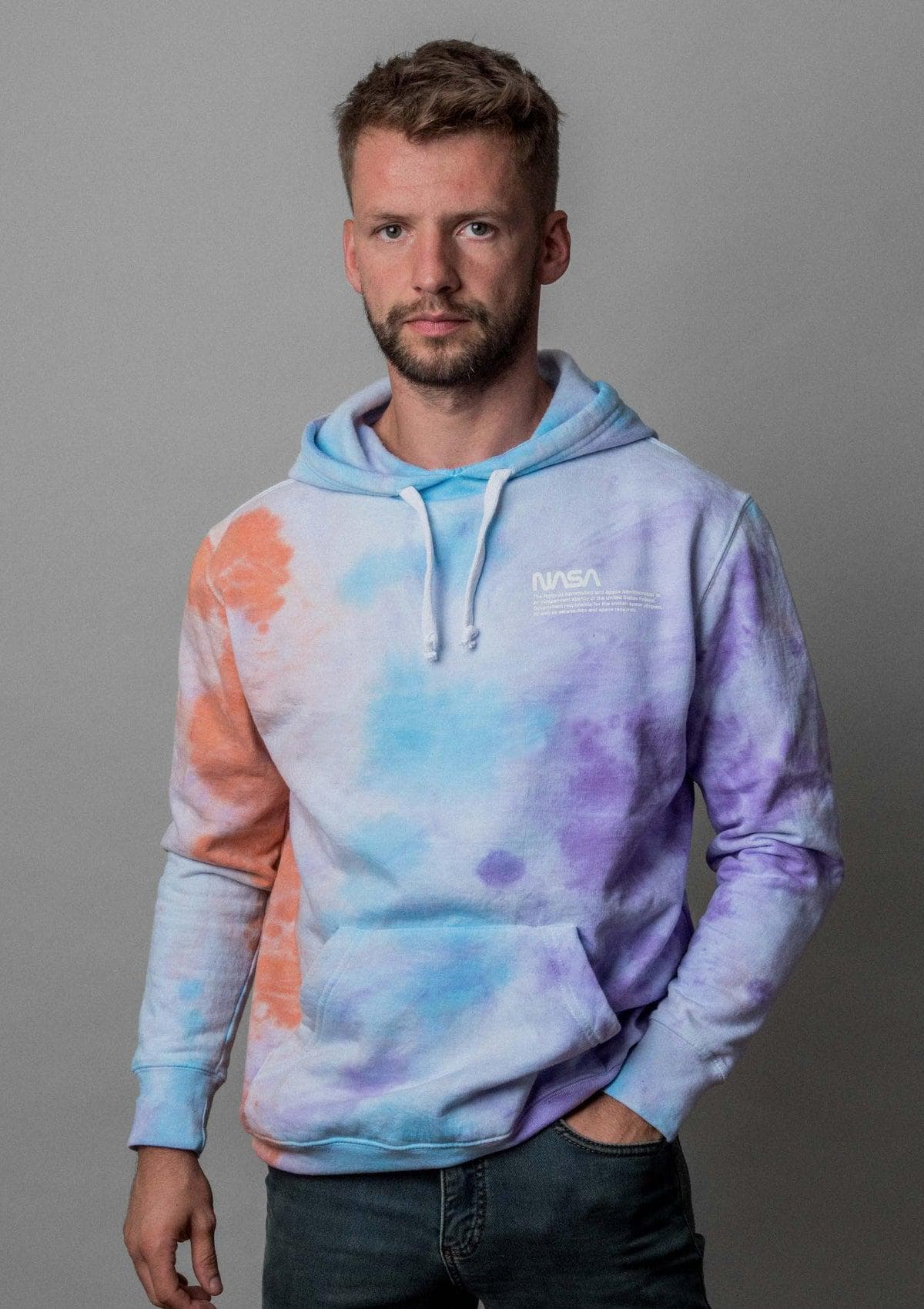 Acapella Ropa Men Hoodie Sudadera Nasa Tie Dye Hoodie