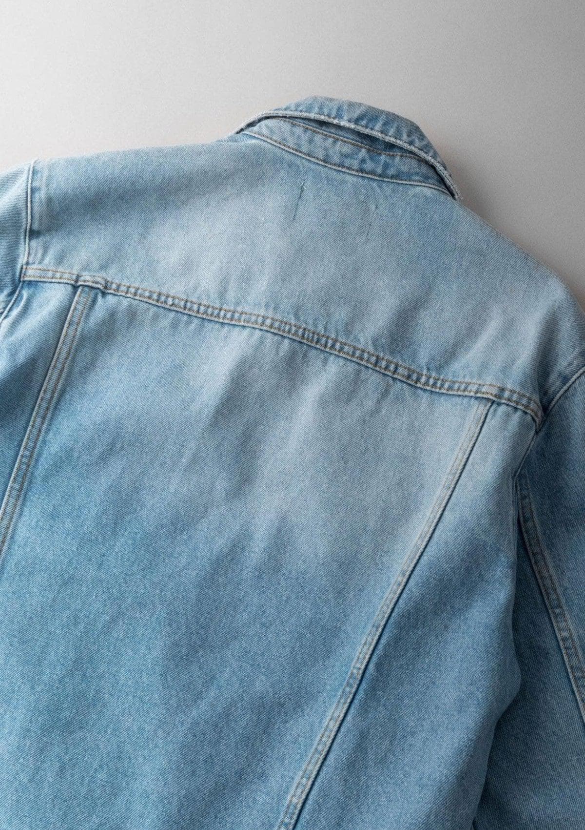 Acapella Ropa Men Jackets Chamarra Denim Jacket Light Vintage