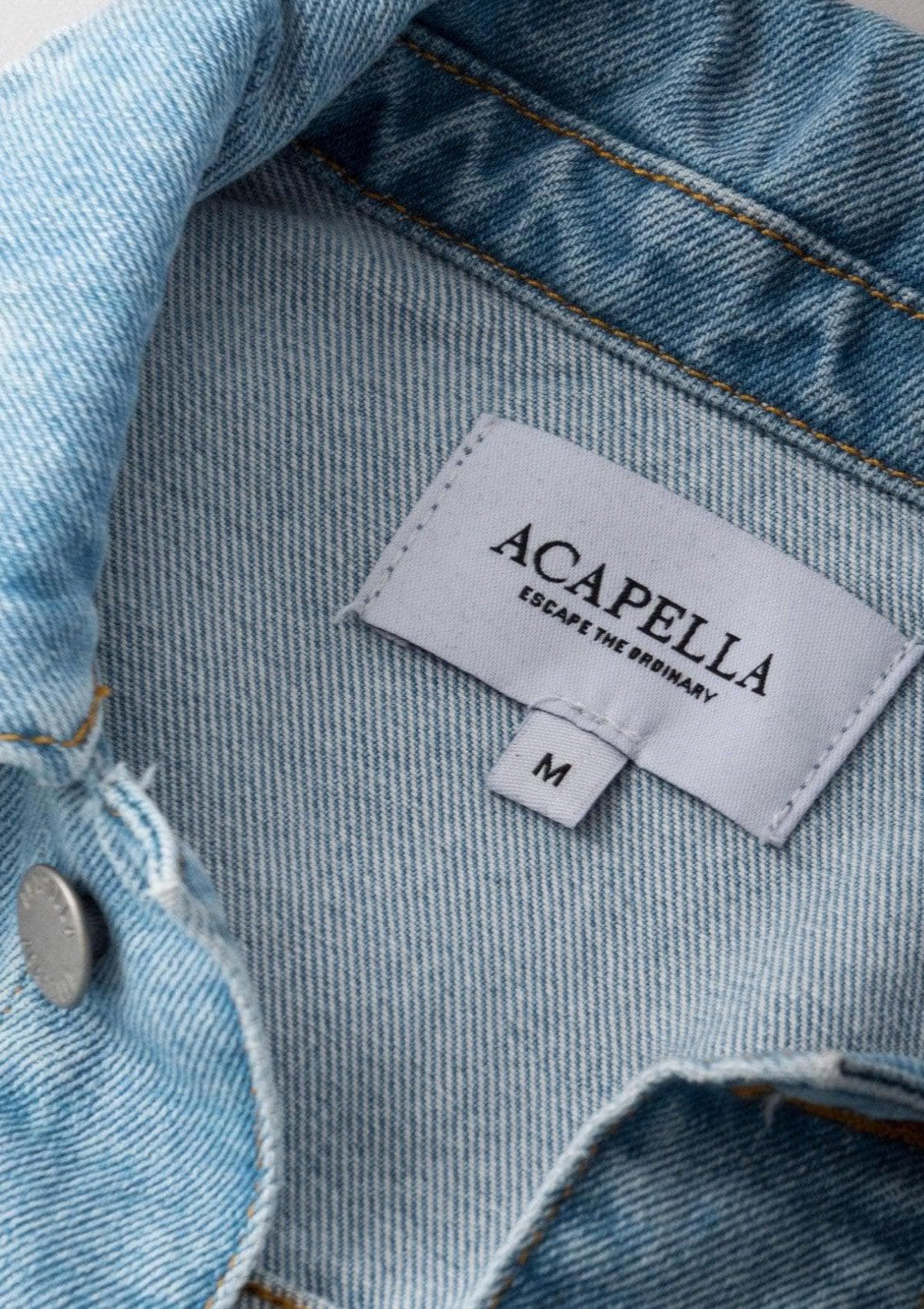 Acapella Ropa Men Jackets Chamarra Denim Jacket Light Vintage