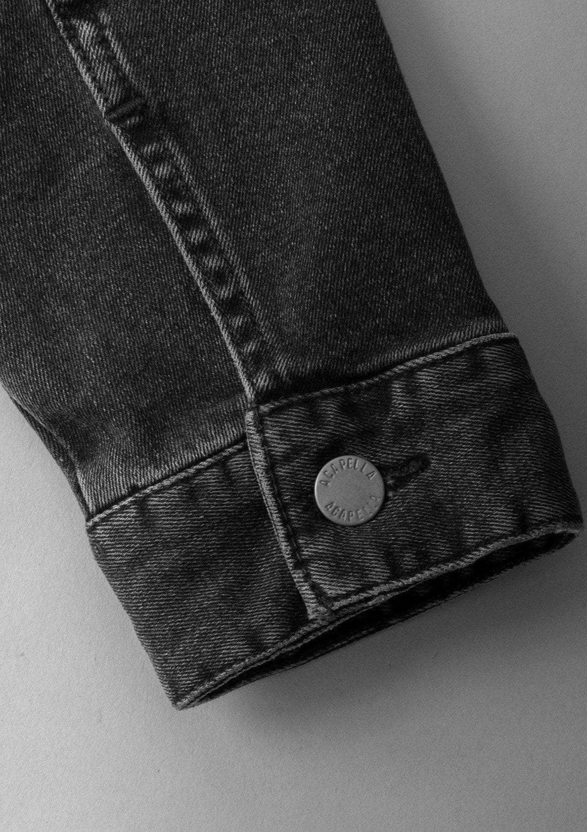 Acapella Ropa Acapella Jackets Chamarra Denim Jacket Washed Black