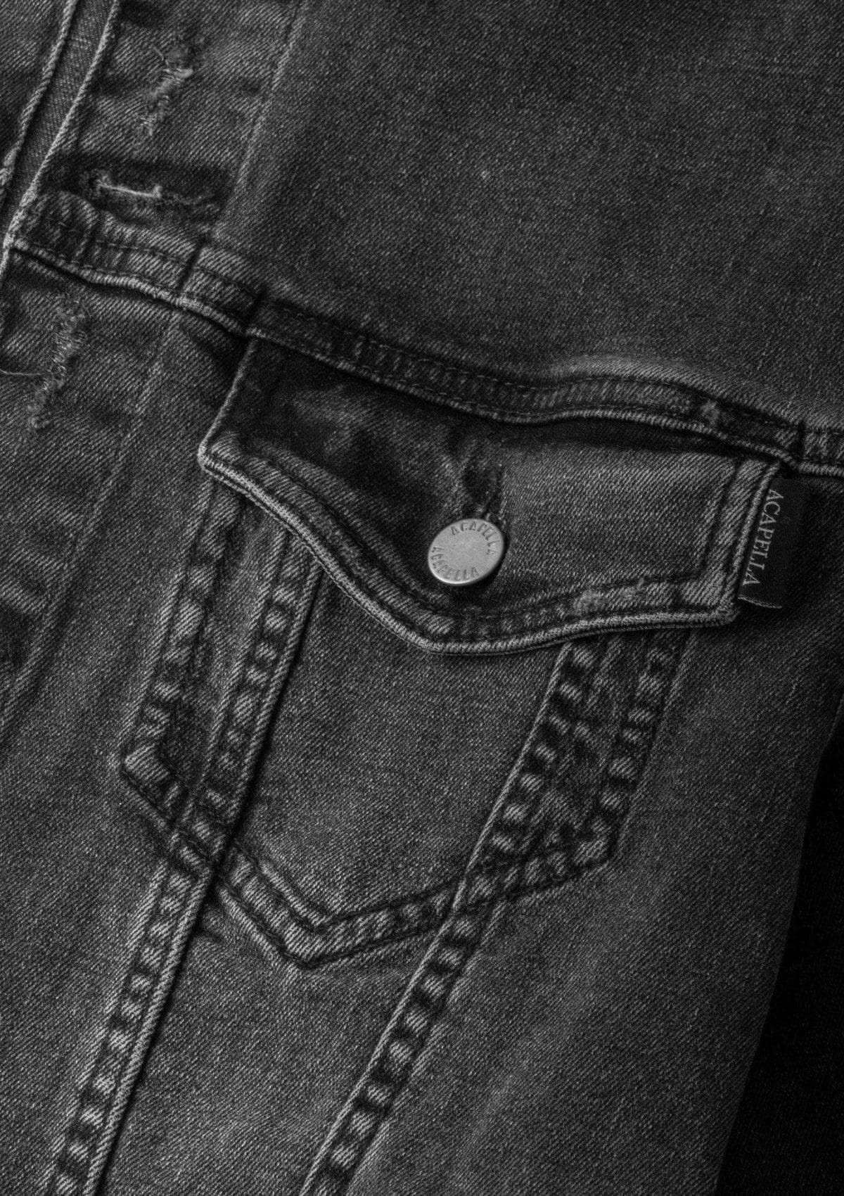 Acapella Ropa Acapella Jackets Chamarra Denim Jacket Washed Black