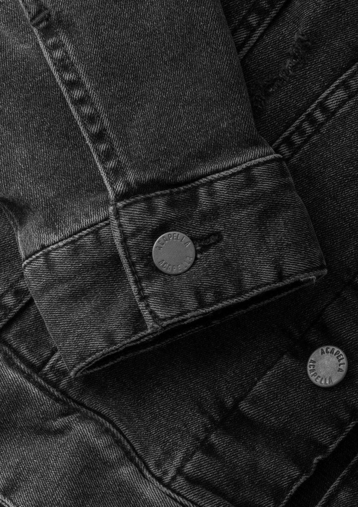 Acapella Ropa Acapella Jackets Chamarra Denim Jacket Washed Black