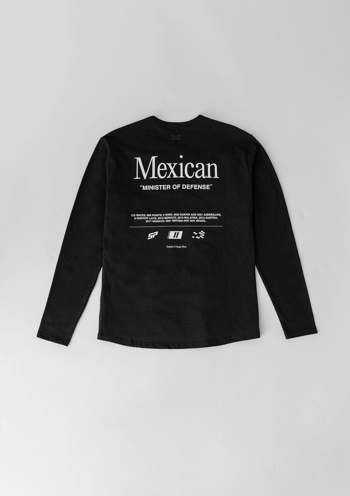 Mexican Minister Map LS Tee - Black