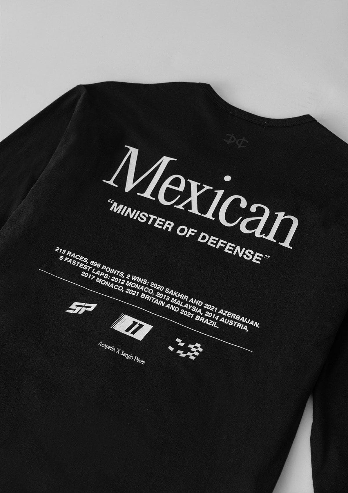 Mexican Minister Map LS Tee - Black