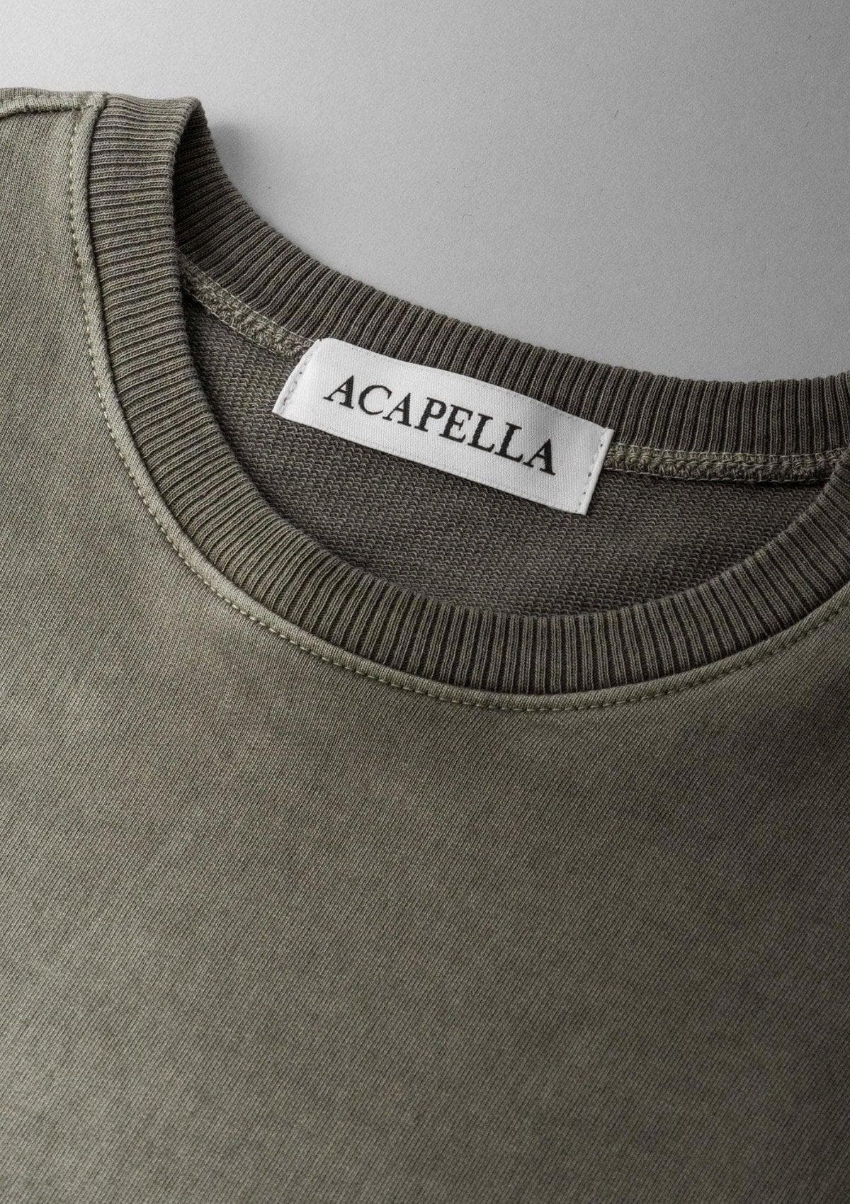 Acapella Ropa Men Pullovers Sudadera Classic Pullover Military