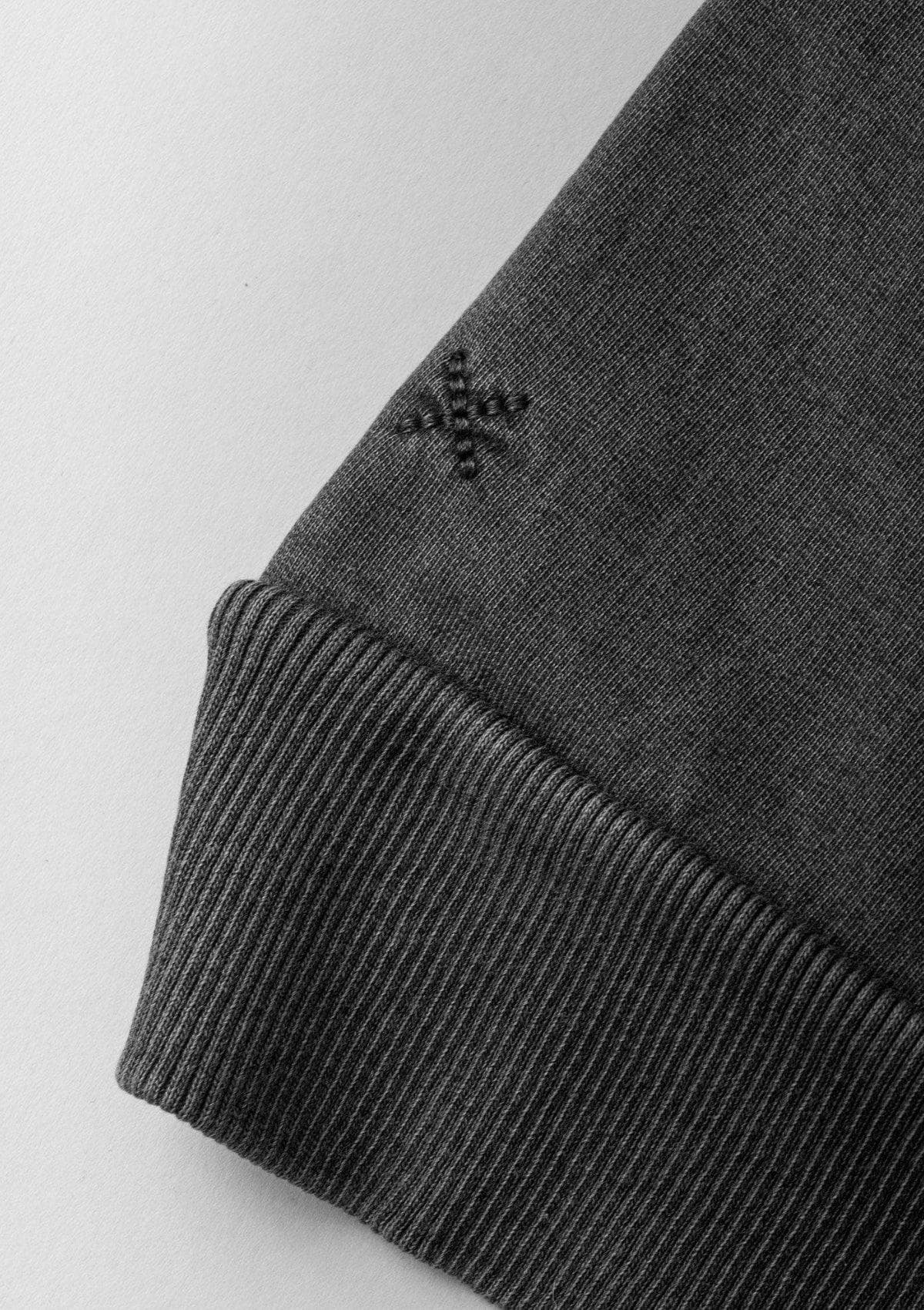 Acapella Ropa Men Pullovers Sudadera Classic Pullover Washed Black