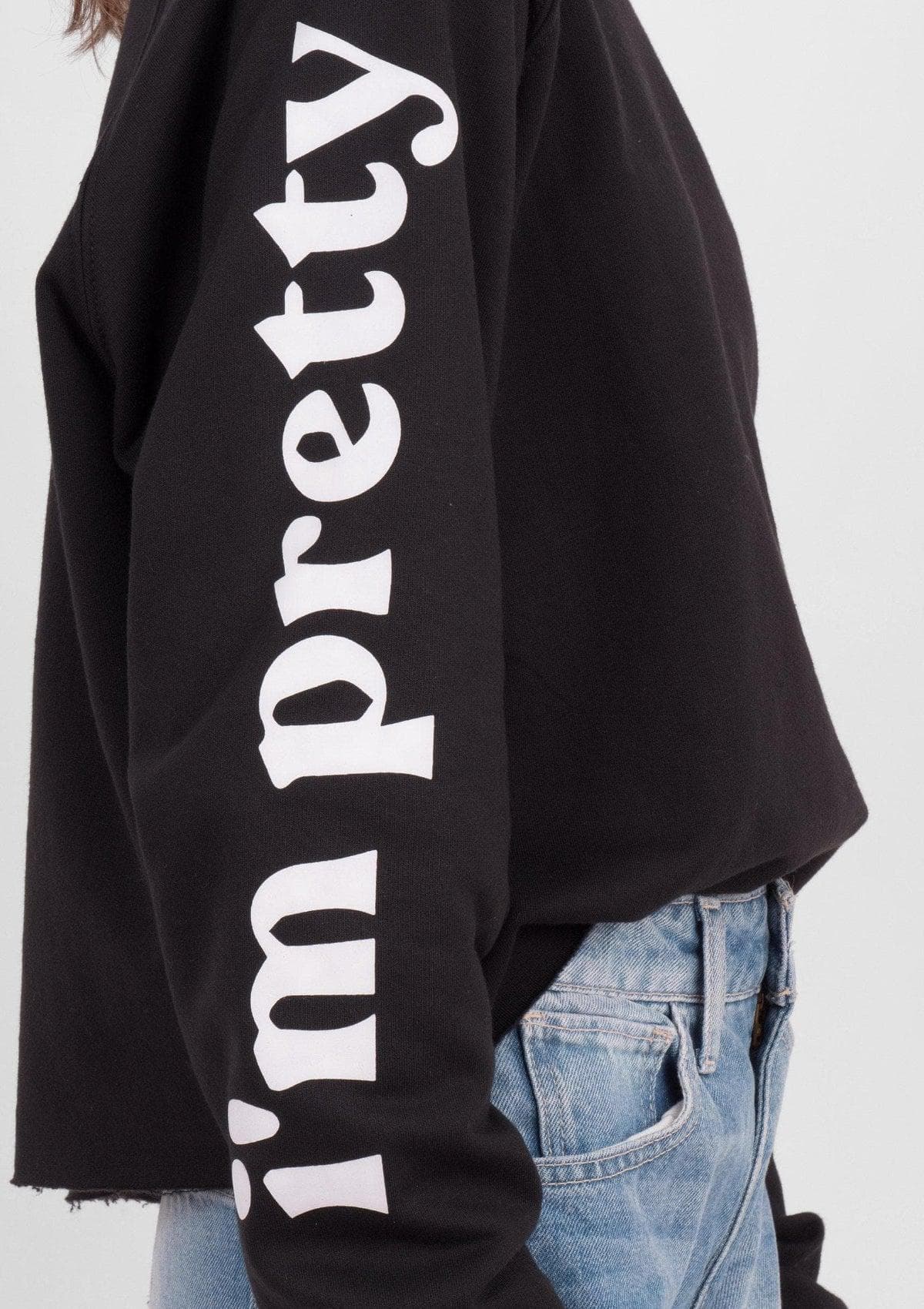 Acapella Ropa Women Pullovers Sudadera Pretty When I Cry