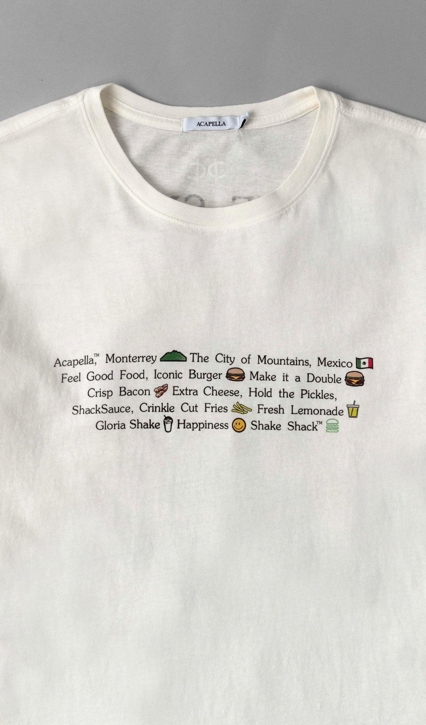 Acapella Ropa Men Graphics Playera Shake Shack