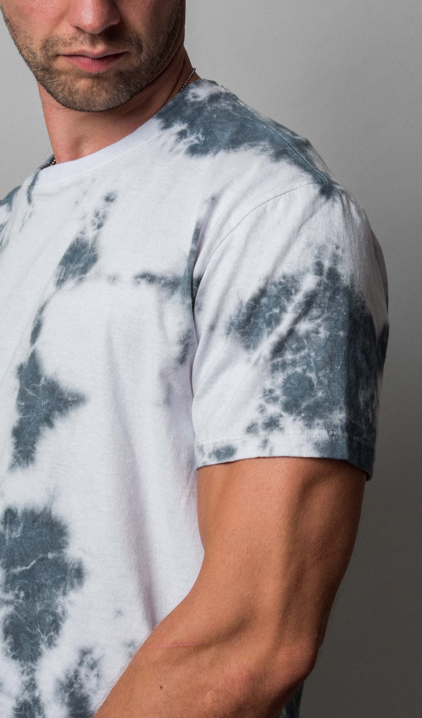 Acapella Ropa Men Graphics Playera Tie Dye Dark Gray