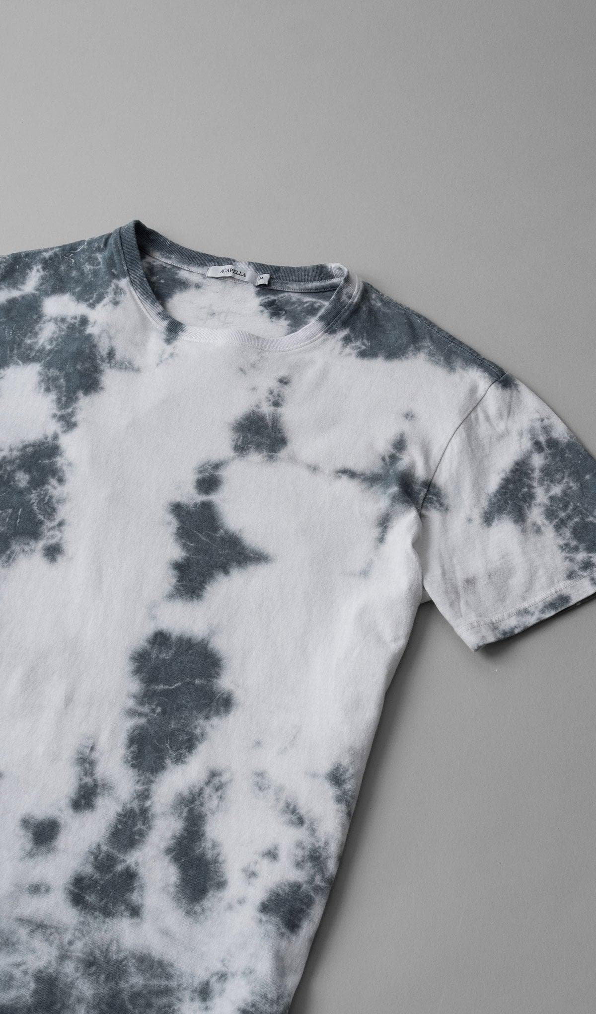 Acapella Ropa Men Graphics Playera Tie Dye Dark Gray