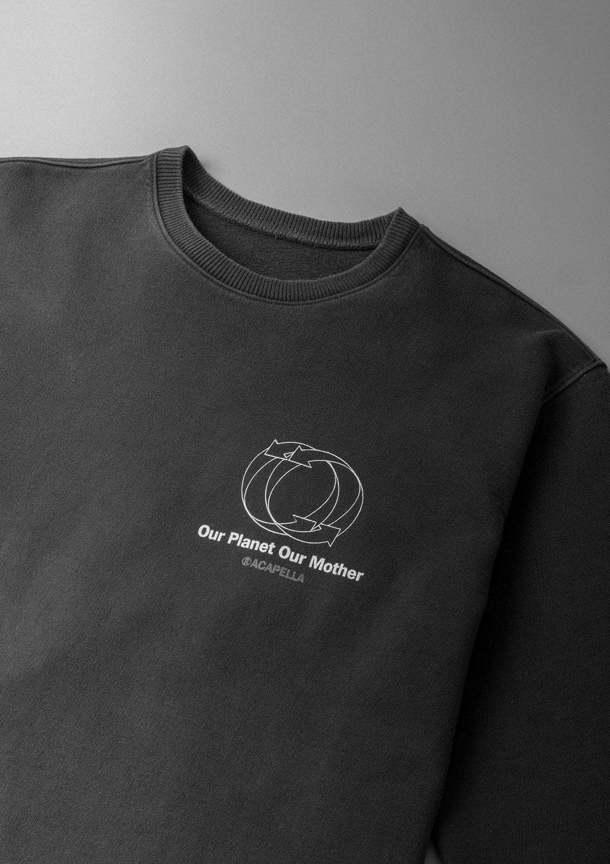 Acapella Ropa Men Pullover Sudadera Our Planet, Our Mother