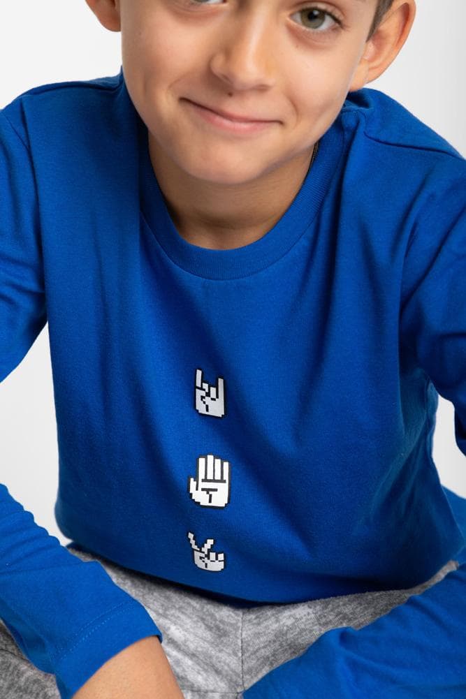 Acapella Ropa Youth Graphics Playera 8Bit Hands