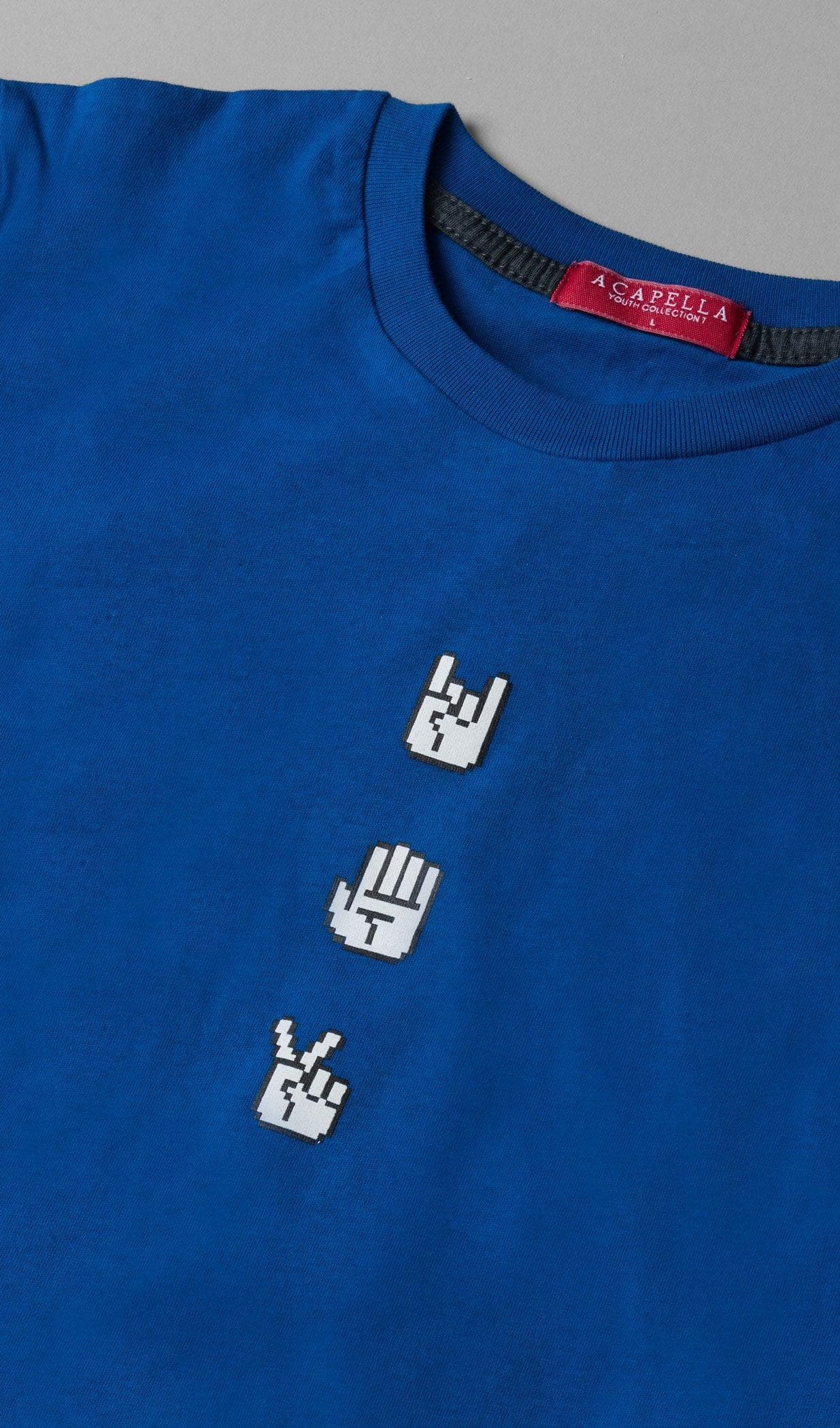 Acapella Ropa Youth Graphics Playera 8Bit Hands