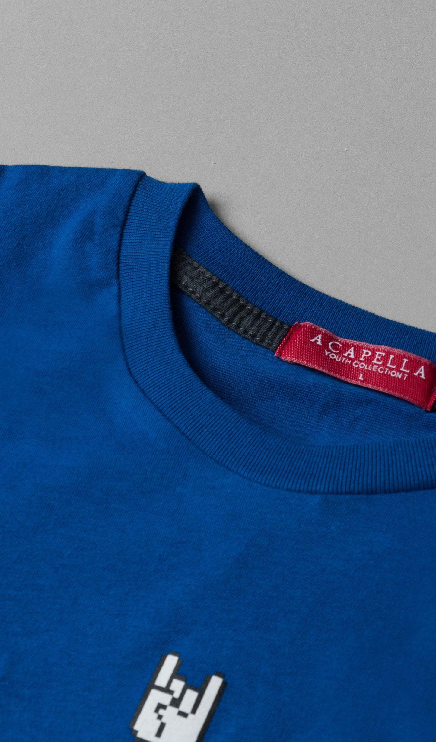 Acapella Ropa Youth Graphics Playera 8Bit Hands