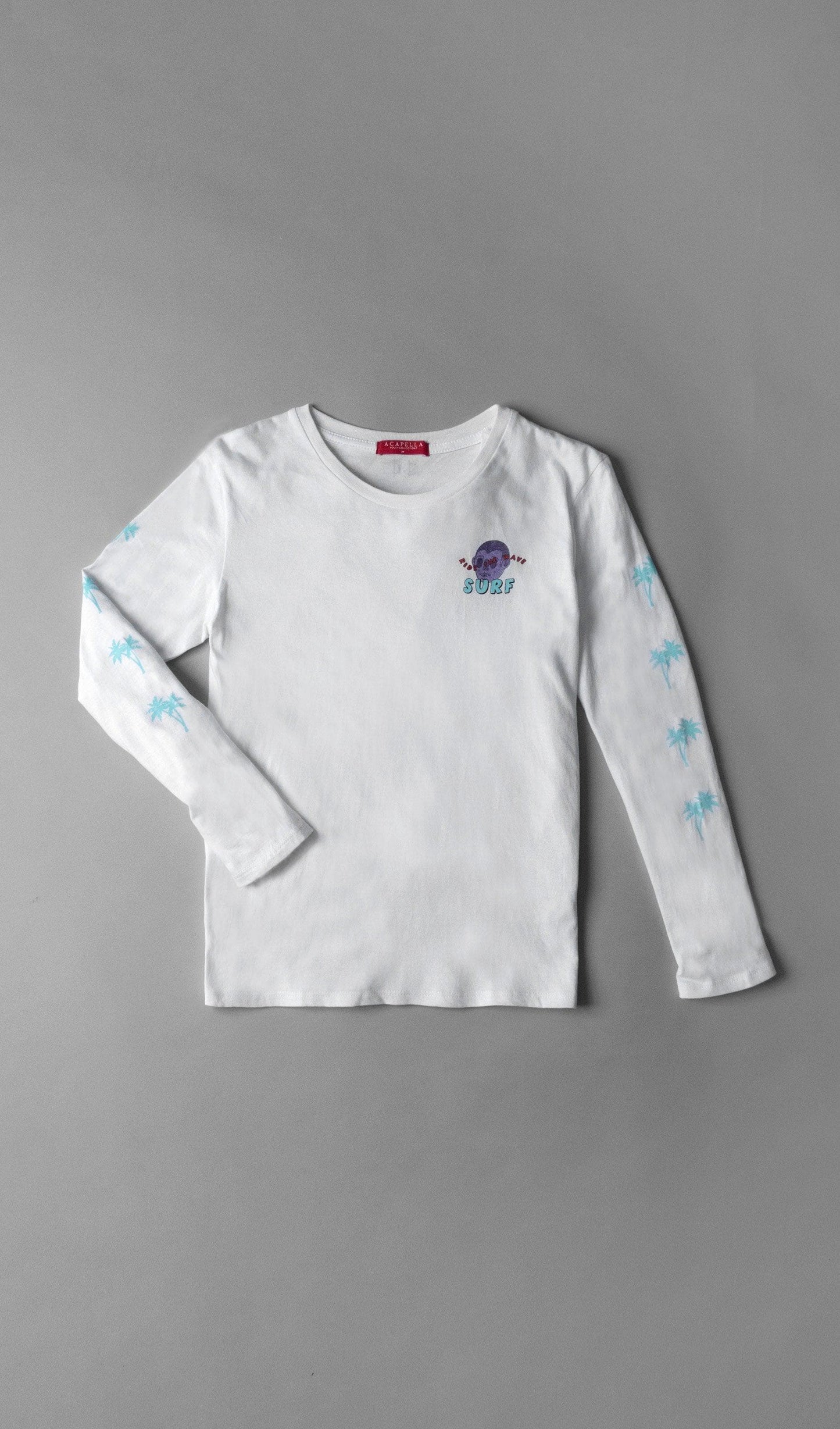 Acapella Ropa Youth Graphics Playera Ride The Wave