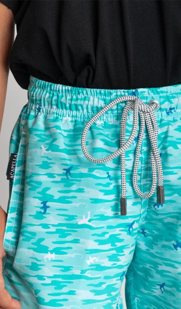 Acapella Ropa Youth Swimwear Camo Sharks Swimwear Youth
