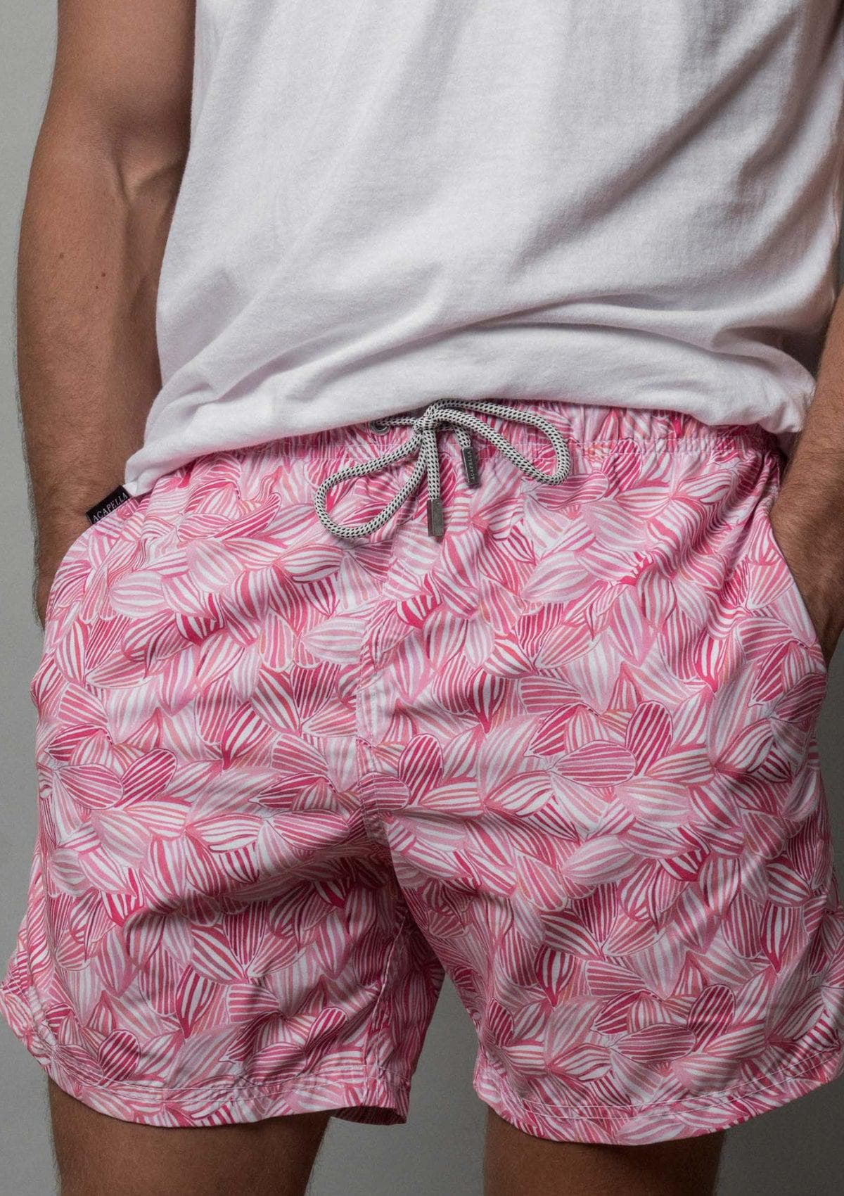 Acapella Ropa Men Swimwear Traje de Baño Water Color Leaves