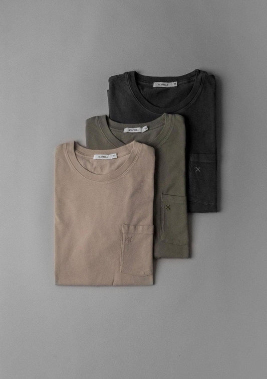 Acapella Ropa Men Basics 3-Pack X Pocket Classic Colors