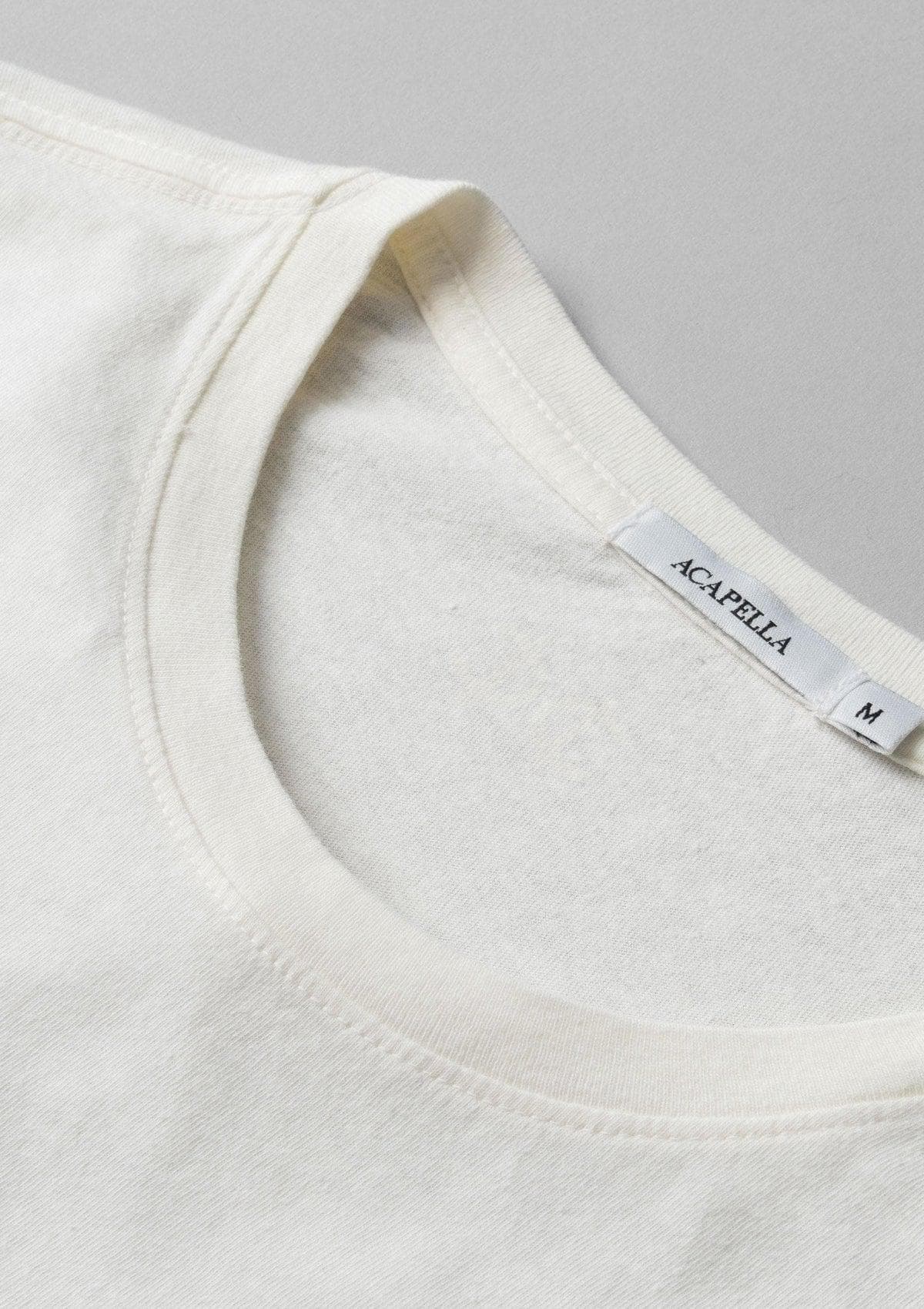 Acapella Ropa Acapella Basics Playera Classic Tee- Vintage White