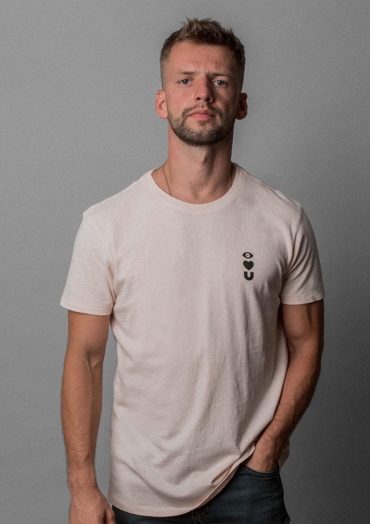 Acapella Ropa Men Graphics Playera Eye Love U - Pearl Blush