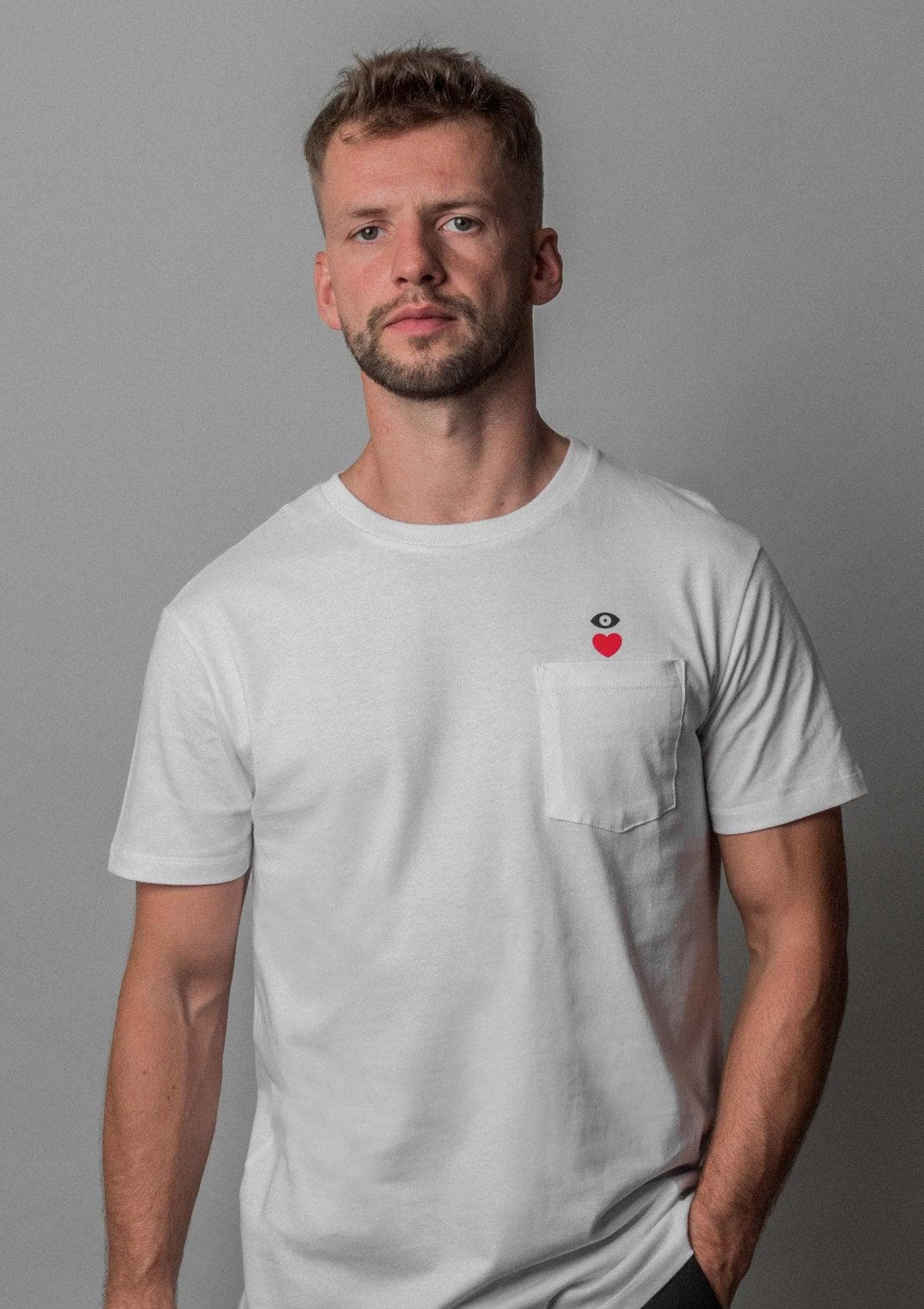 Acapella Ropa Men Graphics Playera Eye Love U - White