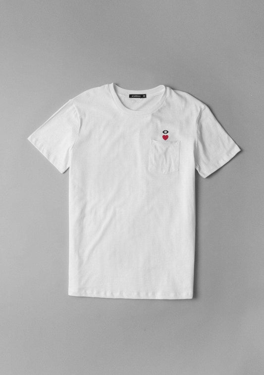 Acapella Ropa Men Graphics Playera Eye Love U - White