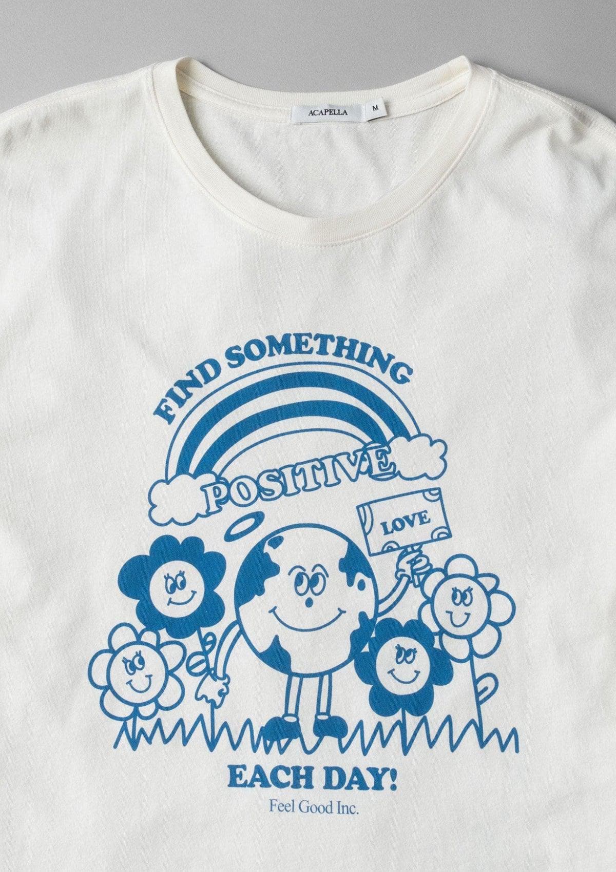 Acapella Ropa Men Graphics Playera Find Something Positive