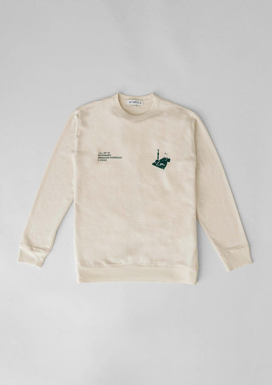 Mexico GP Pullover - Washed Bone