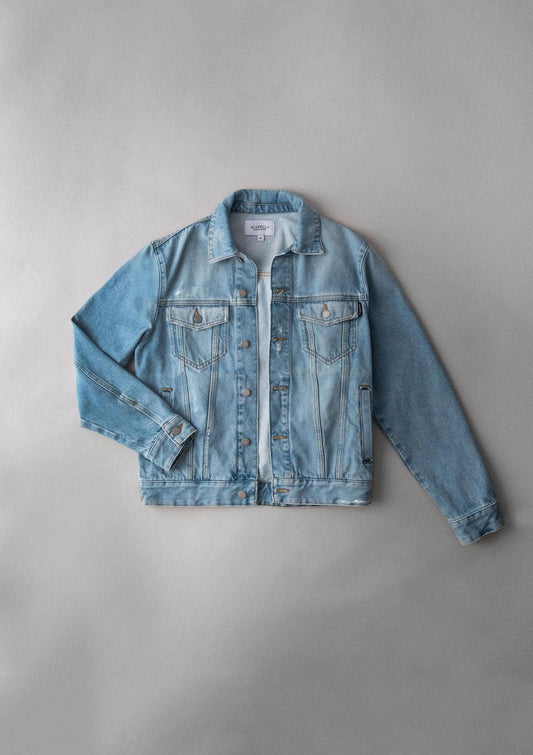Acapella Ropa Men Jackets Chamarra Denim Jacket Light Vintage