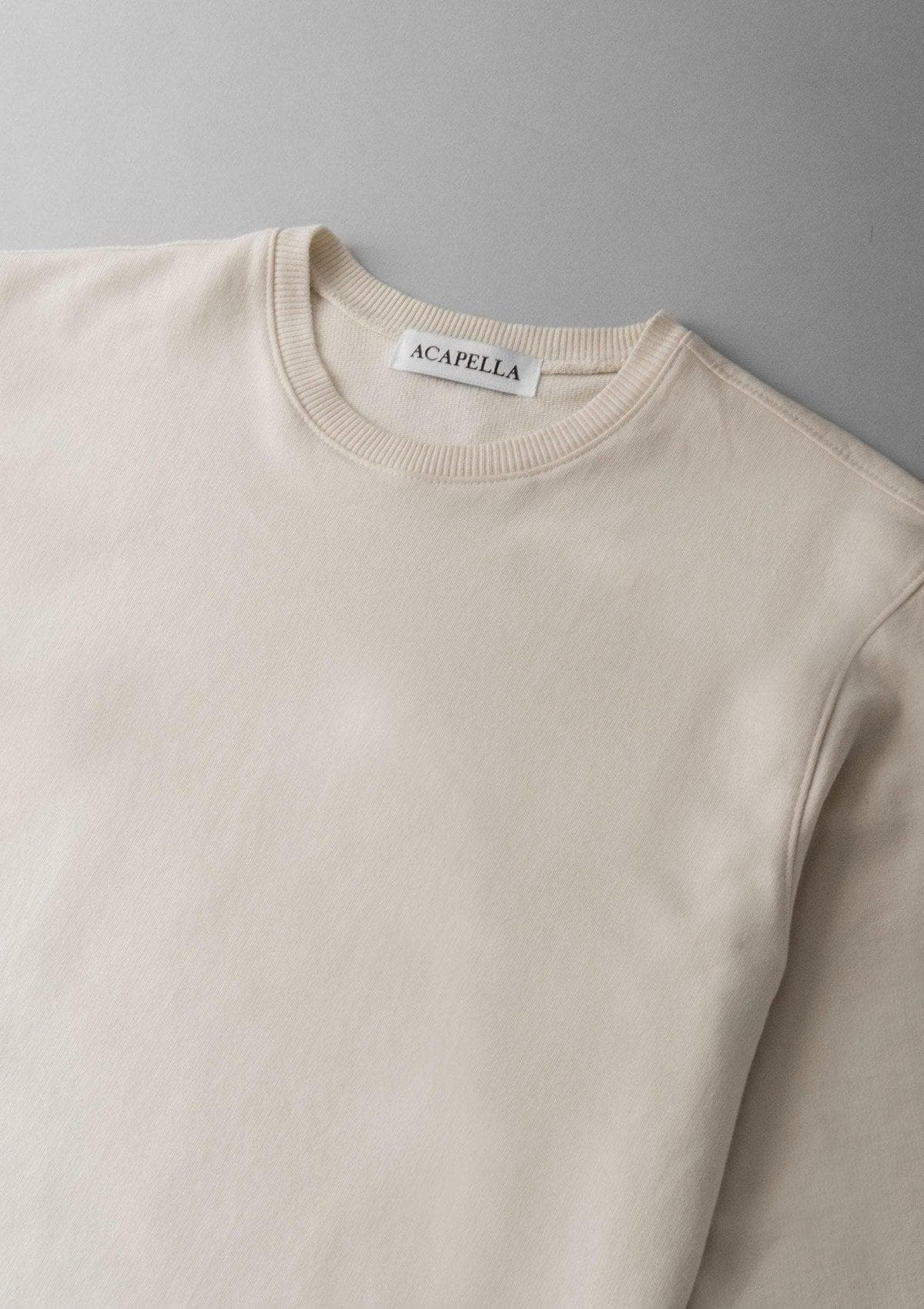 Acapella Ropa Men Pullovers Sudadera Classic Pullover Washed Bone
