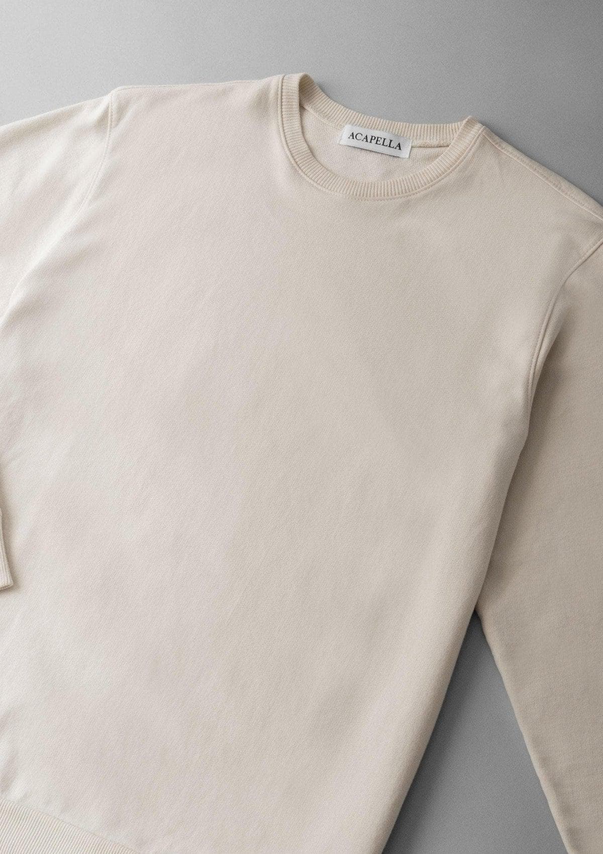 Acapella Ropa Men Pullovers Sudadera Classic Pullover Washed Bone