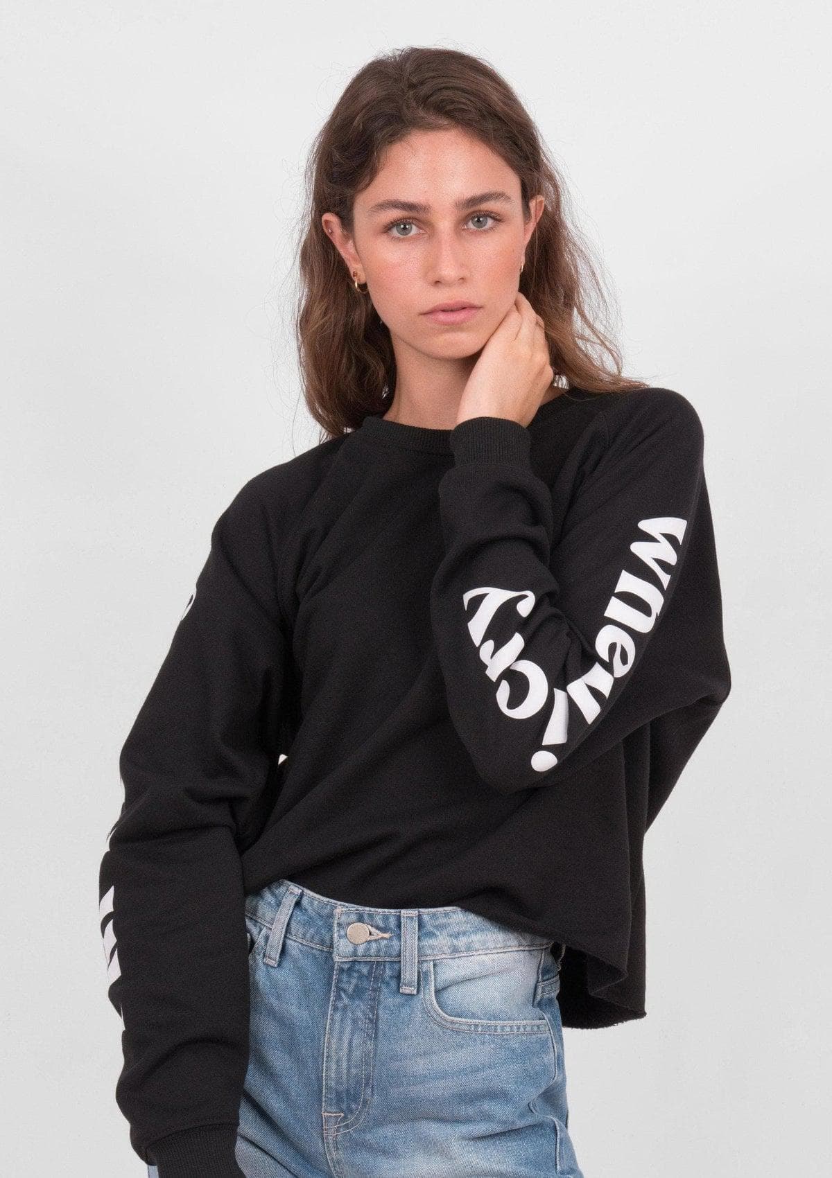 Acapella Ropa Women Pullovers Sudadera Pretty When I Cry