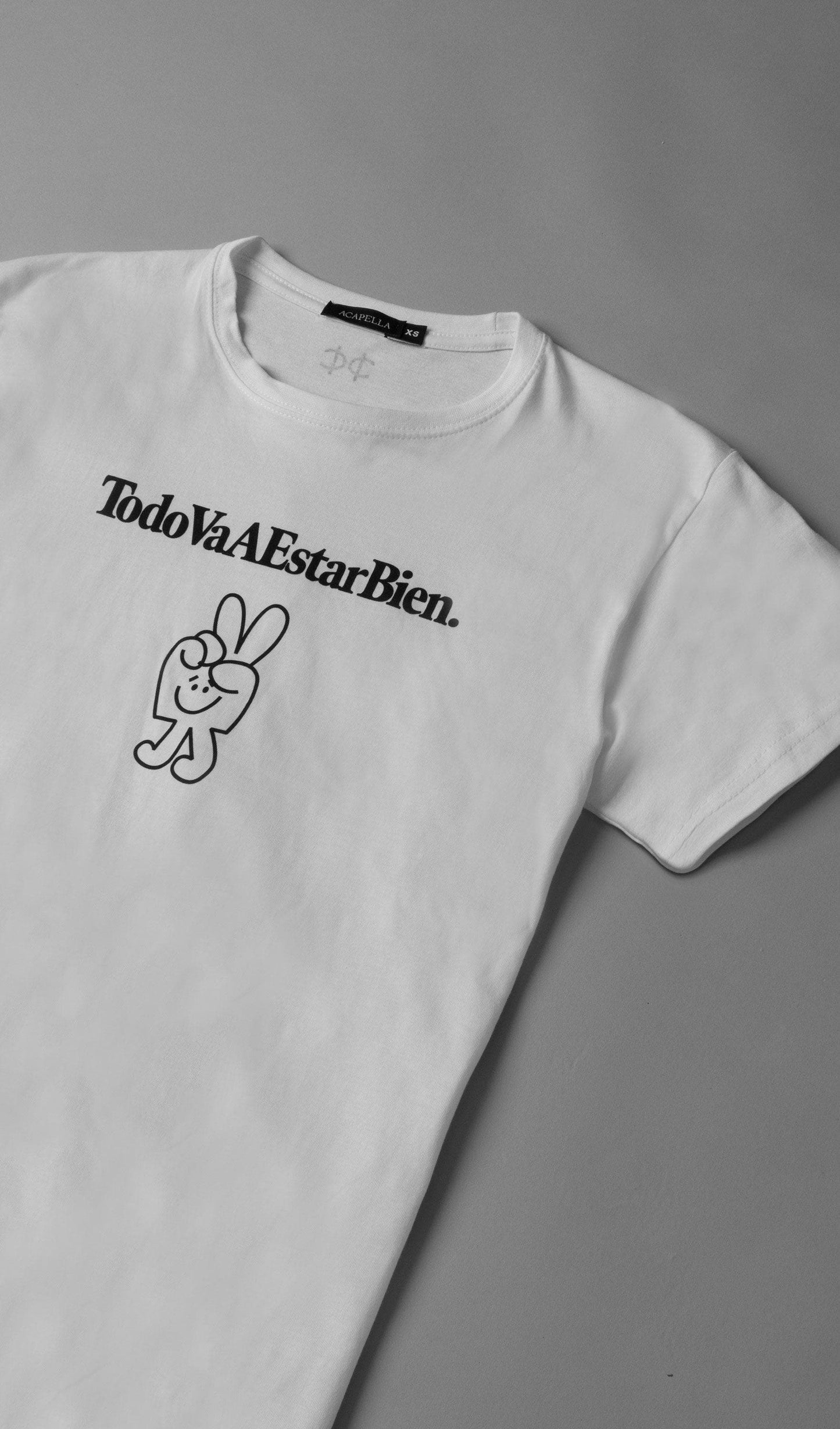 Acapella Ropa Men Graphics Playera Todo va a Estar Bien - Peace
