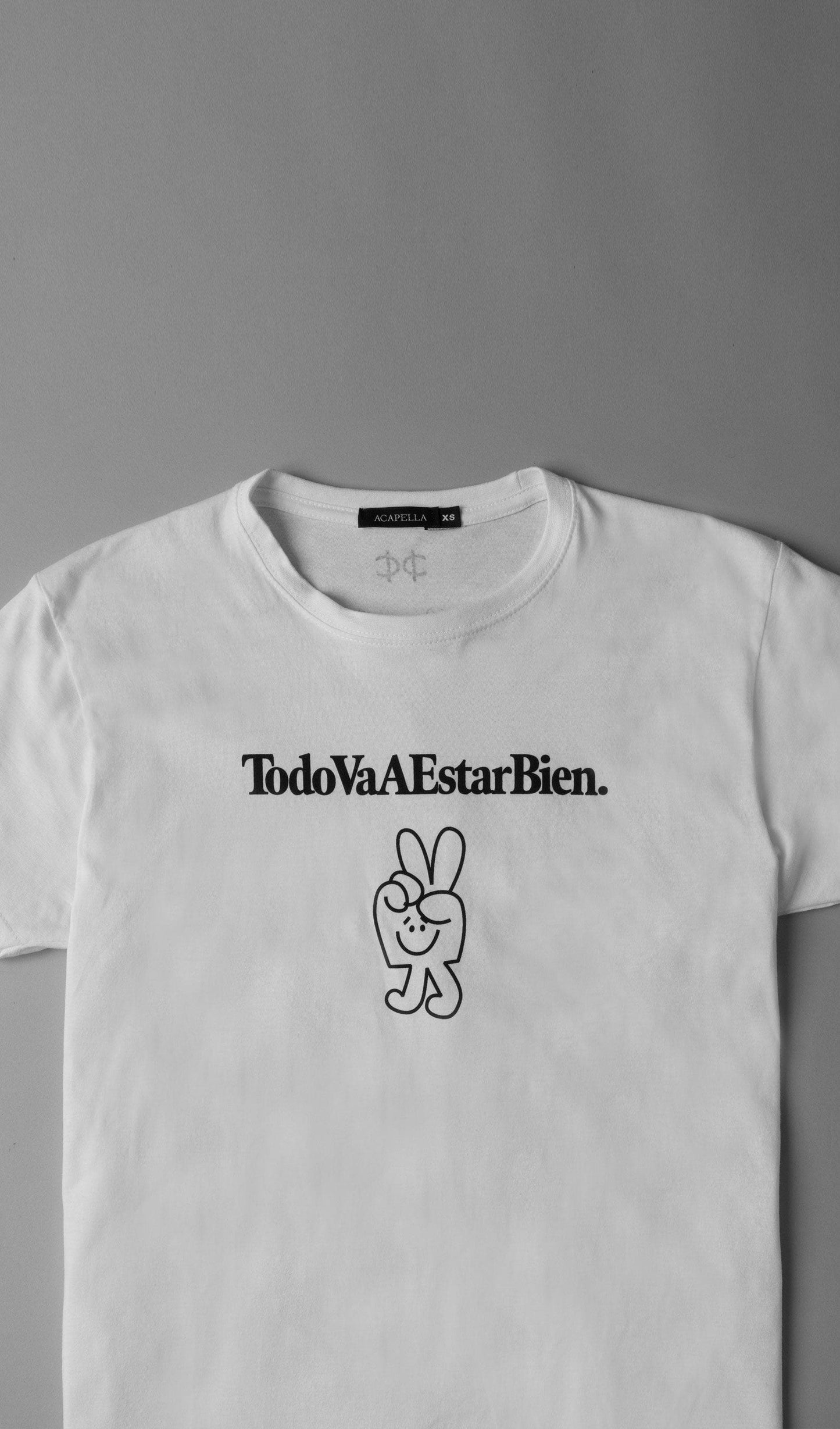 Acapella Ropa Men Graphics Playera Todo va a Estar Bien - Peace