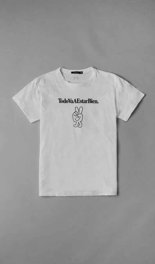 Acapella Ropa Men Graphics Playera Todo va a Estar Bien - Peace