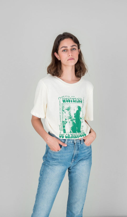 Acapella Ropa Women Graphics Playera Westerns