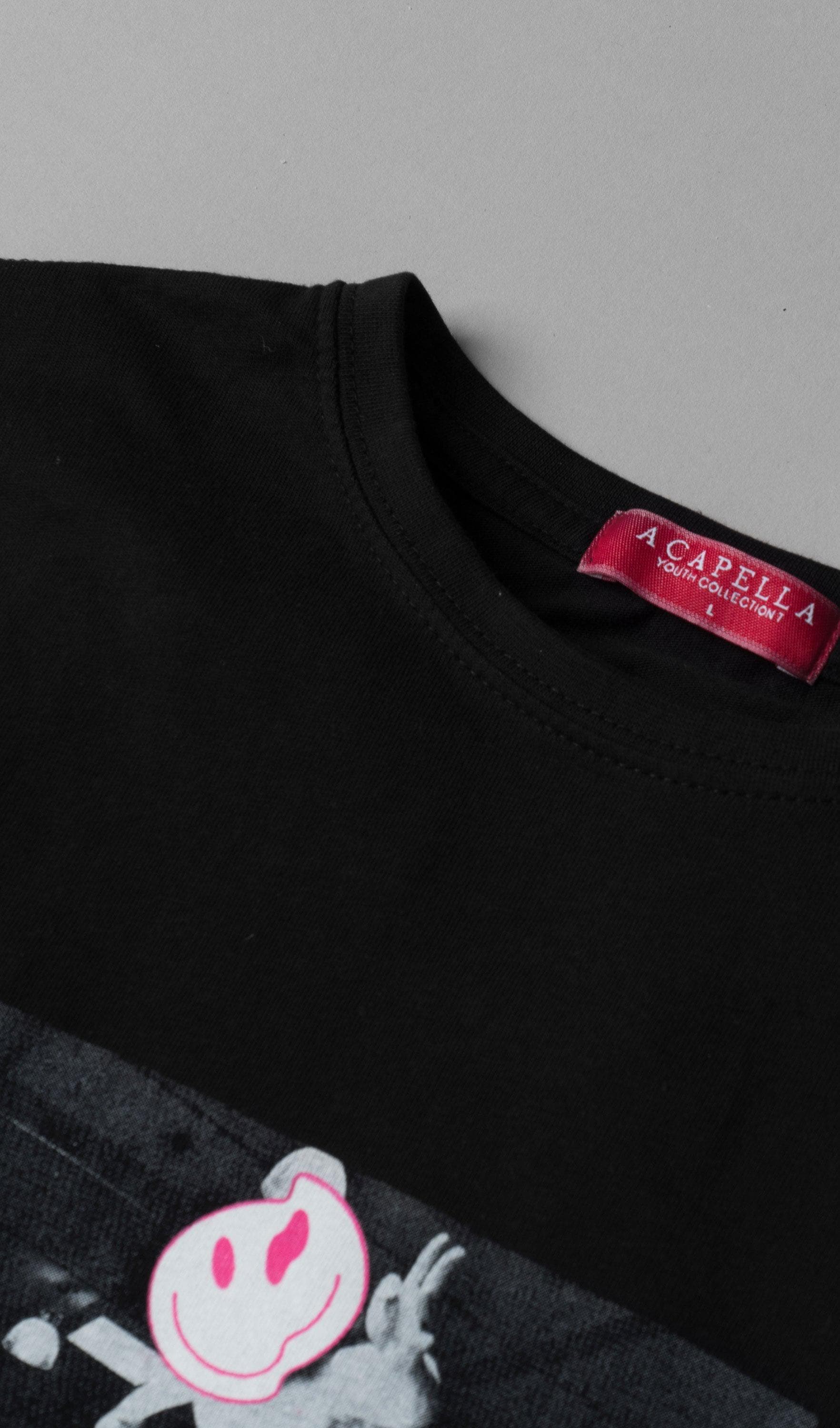 Acapella Ropa Youth Graphics Playera Happy Youth
