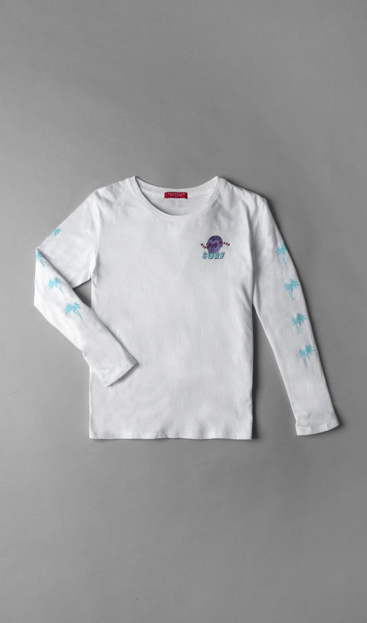 Acapella Ropa Youth Graphics Playera Ride The Wave