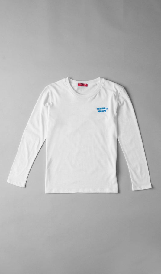 Acapella Ropa Youth Graphics Playera Trouble Maker
