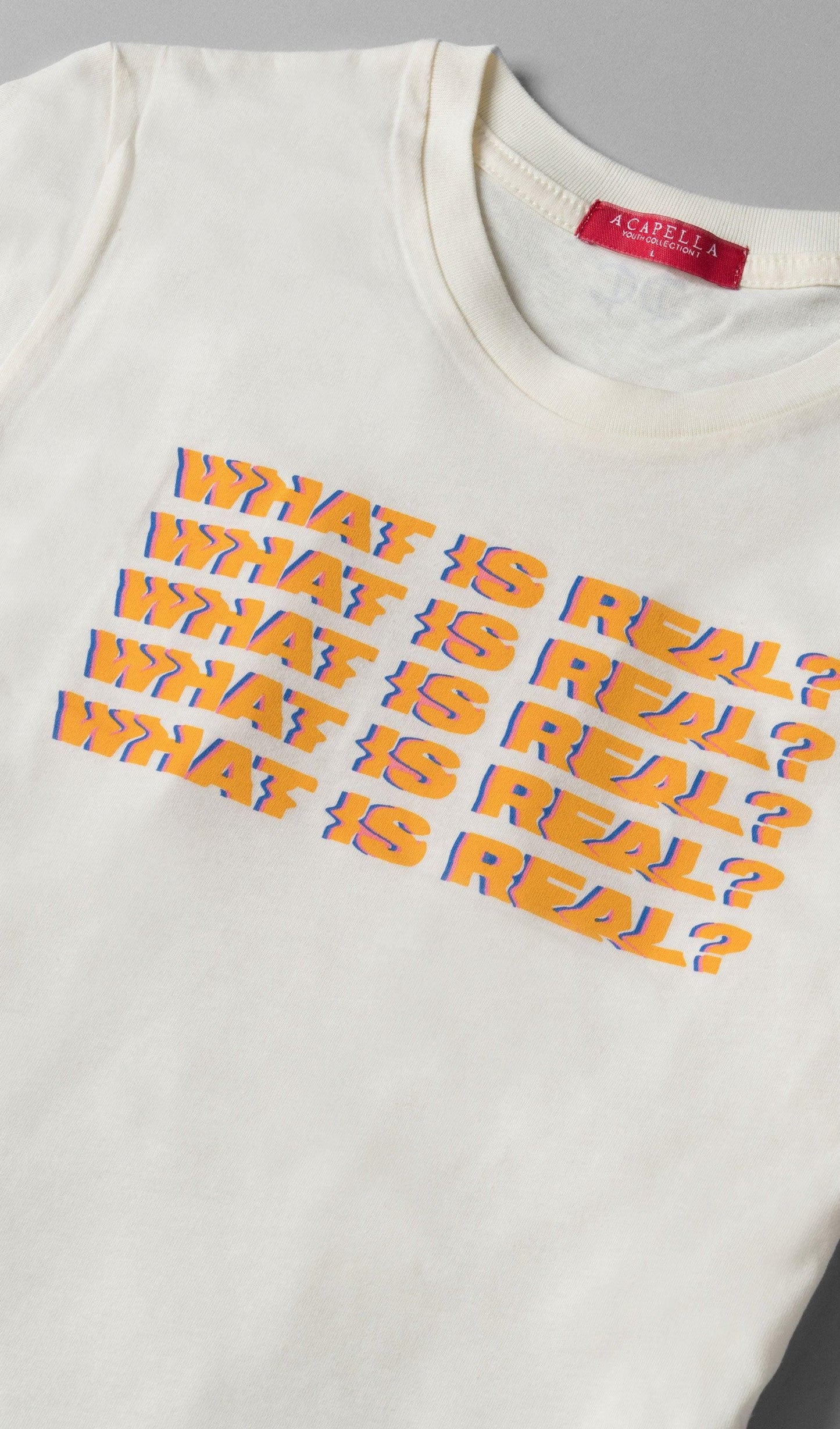 Acapella Ropa Youth Graphics Playera What The Real