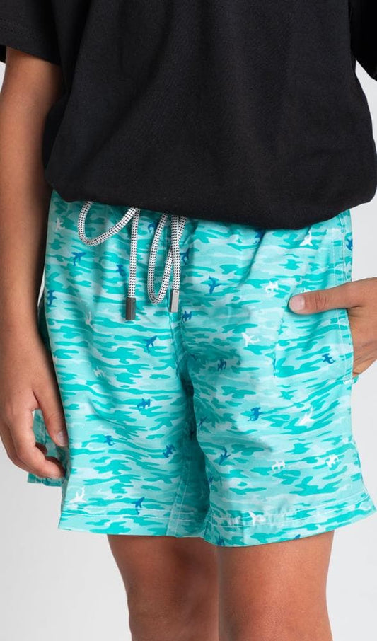 Acapella Ropa Youth Swimwear Camo Sharks Swimwear Youth