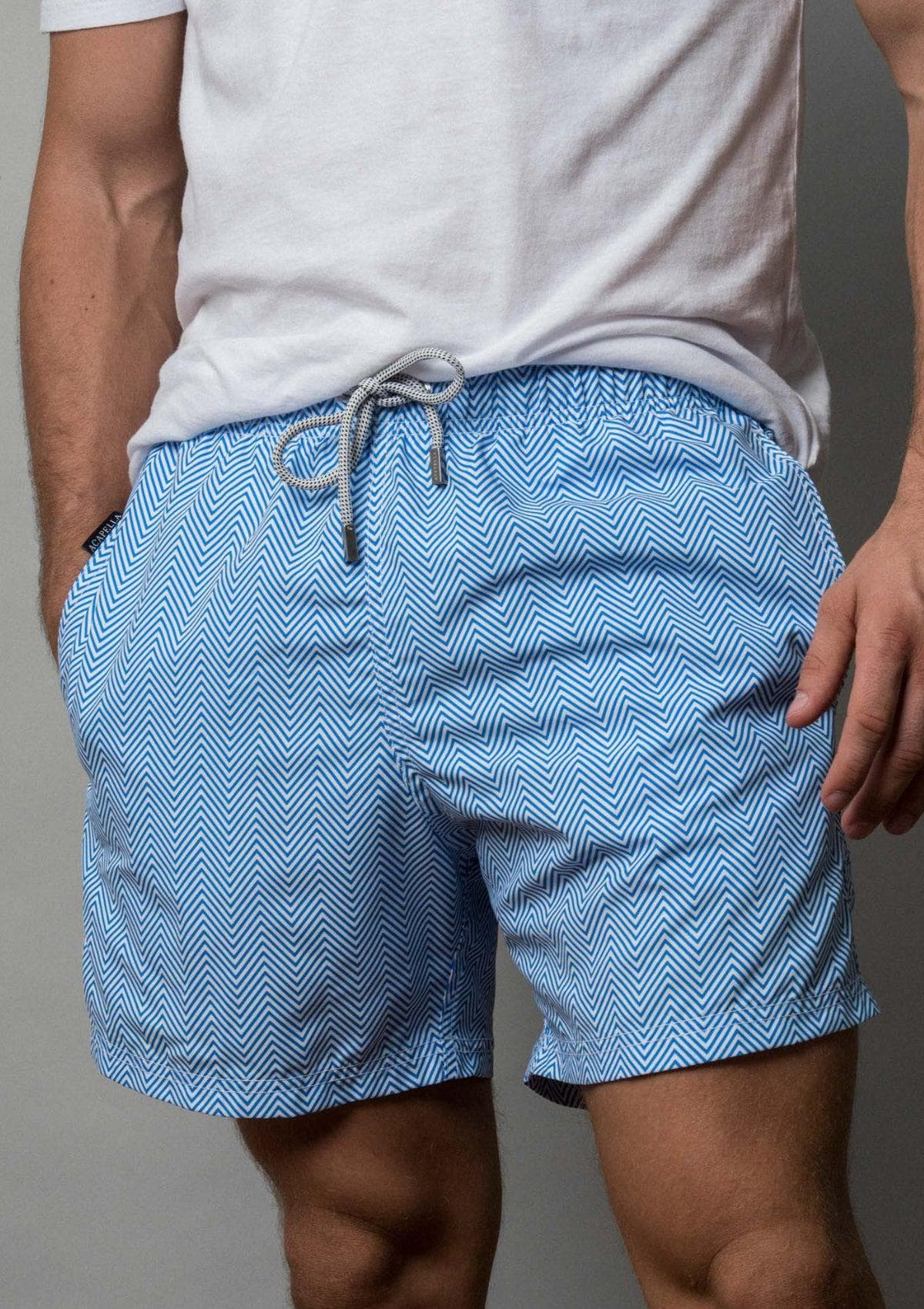 Acapella Ropa Men Swimwear Traje de Ba√±o Zig Zag